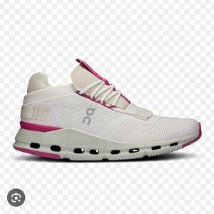 on cloud cloudnova white and hot pink